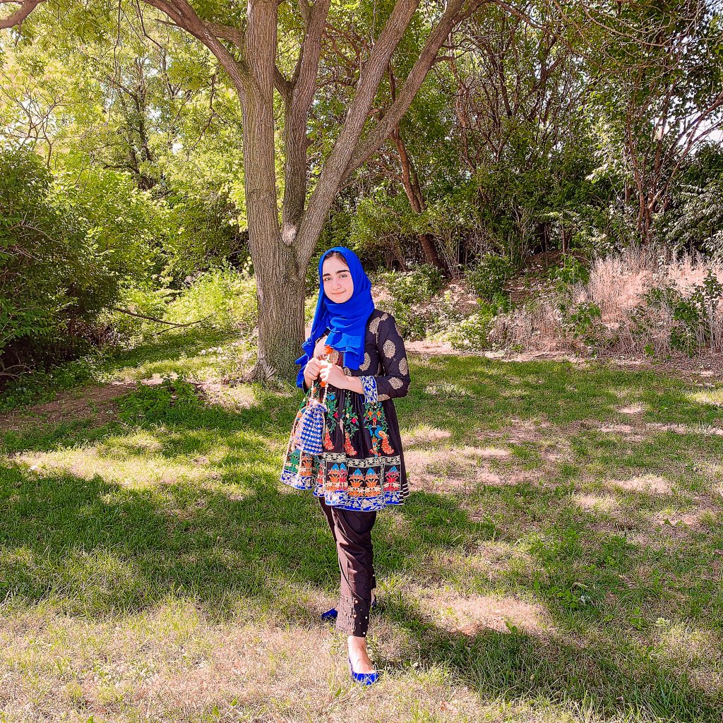 Maliha standing in nature